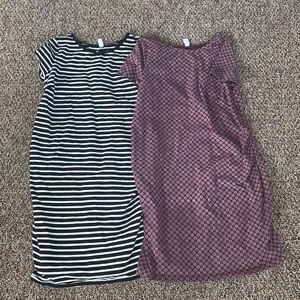 2 maternity dresses